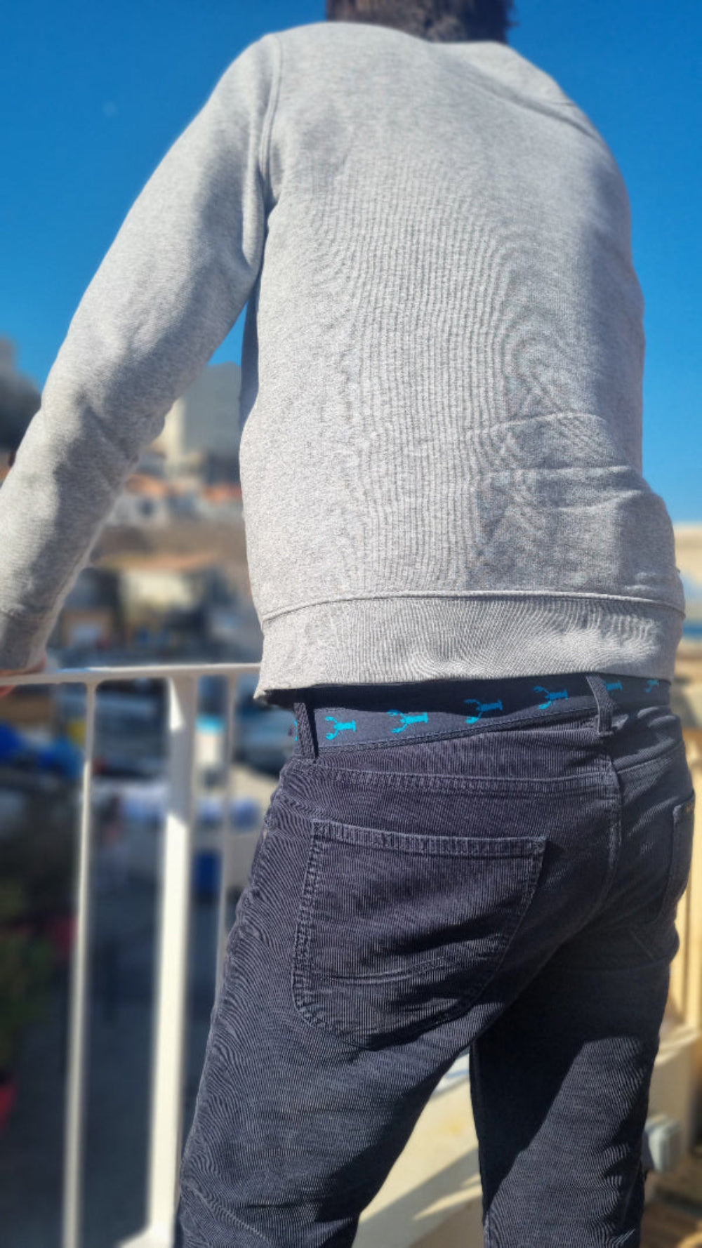 Ceinture chic et décontractée The Yookies à motifs homards turquoises