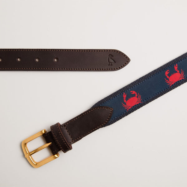 Ceinture chic et décontractée The Yookies à motifs gros crabes rouges