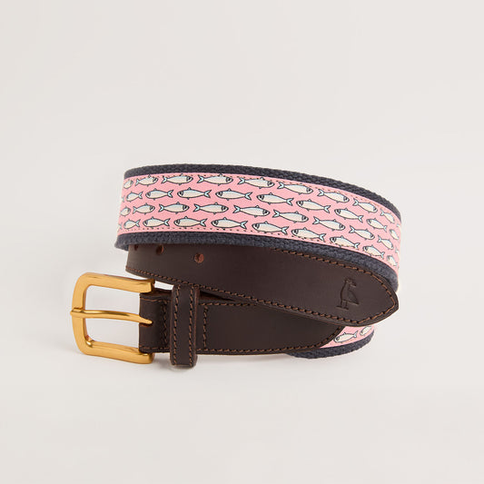 Ceinture Sardines - Fond Rose