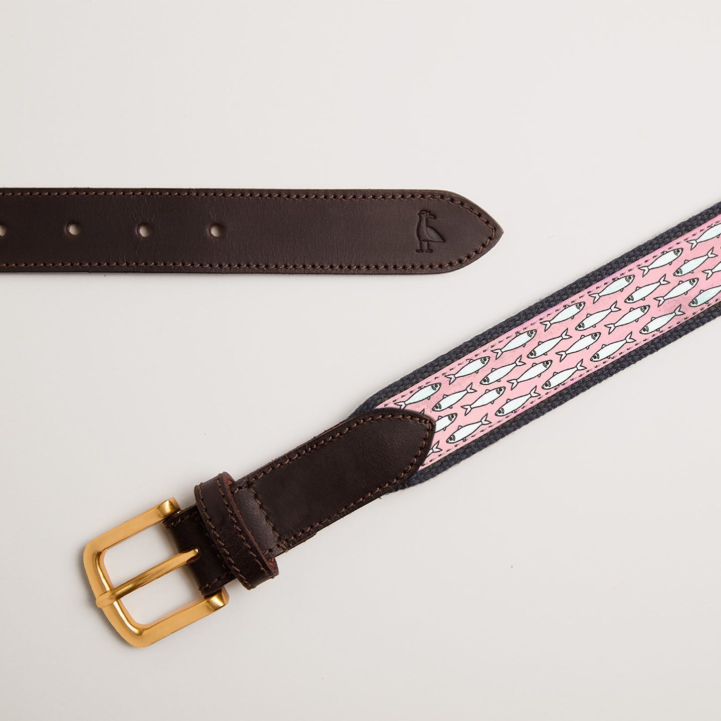 Ceinture Sardines - Fond Rose